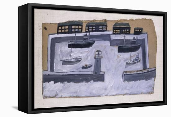 Houses and Ships-Alfred Wallis-Framed Premier Image Canvas