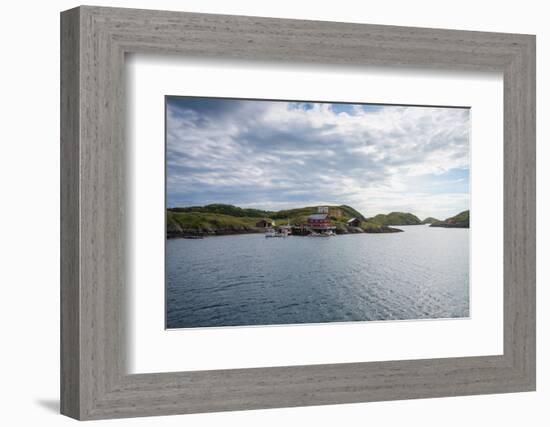 Houses and Small Harbor on Island in Northern Norway-Lamarinx-Framed Photographic Print