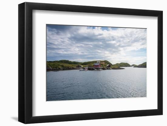 Houses and Small Harbor on Island in Northern Norway-Lamarinx-Framed Photographic Print