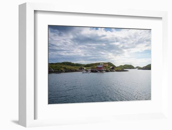 Houses and Small Harbor on Island in Northern Norway-Lamarinx-Framed Photographic Print