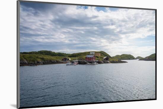 Houses and Small Harbor on Island in Northern Norway-Lamarinx-Mounted Photographic Print
