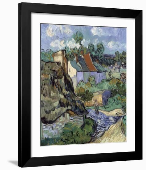 Houses at Auvers-Vincent van Gogh-Framed Art Print