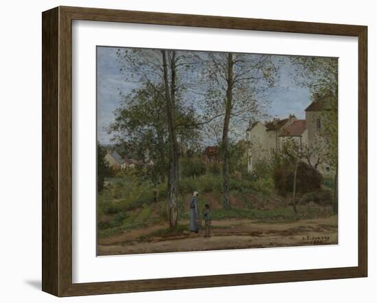 Houses at Bougival, 1870-Camille Pissarro-Framed Giclee Print
