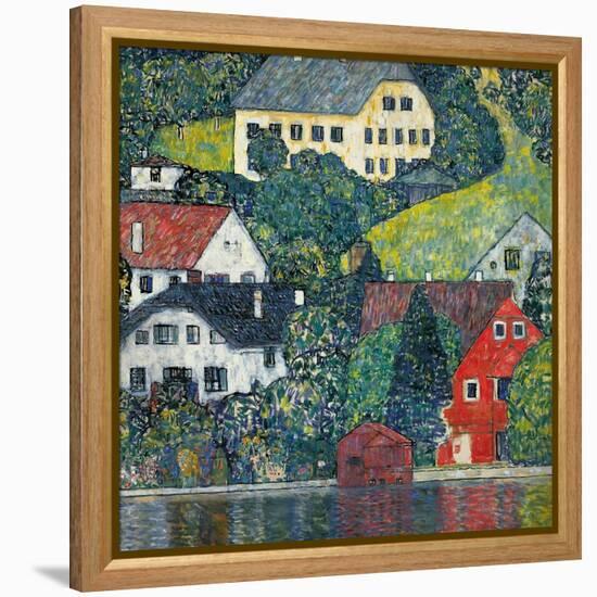 Houses at Unterach on the Attersee, C.1916-Gustav Klimt-Framed Premier Image Canvas