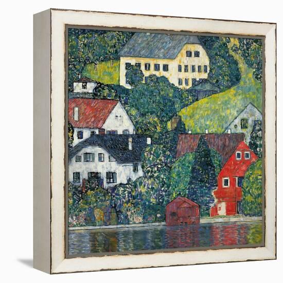 Houses at Unterach on the Attersee, C.1916-Gustav Klimt-Framed Premier Image Canvas