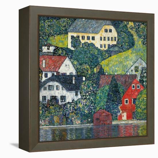 Houses at Unterach on the Attersee, C.1916-Gustav Klimt-Framed Premier Image Canvas