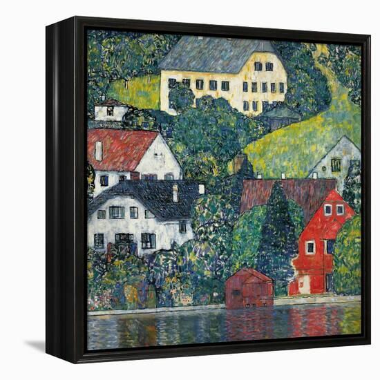 Houses at Unterach on the Attersee, C.1916-Gustav Klimt-Framed Premier Image Canvas