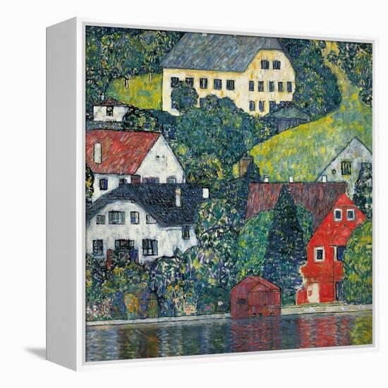 Houses at Unterach on the Attersee, C.1916-Gustav Klimt-Framed Premier Image Canvas