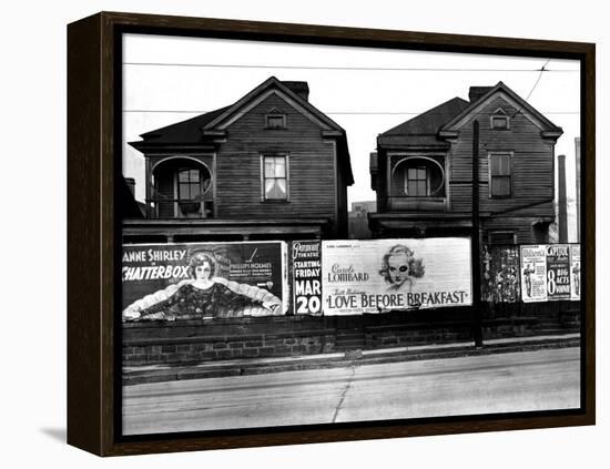 Houses, Atlanta, Georgia, 1936-Walker Evans-Framed Stretched Canvas