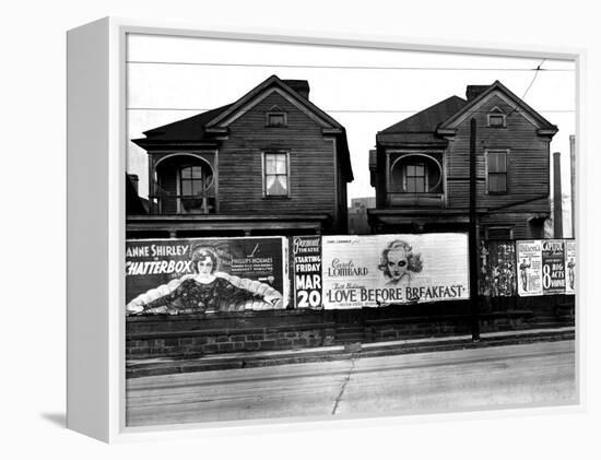 Houses, Atlanta, Georgia, 1936-Walker Evans-Framed Stretched Canvas