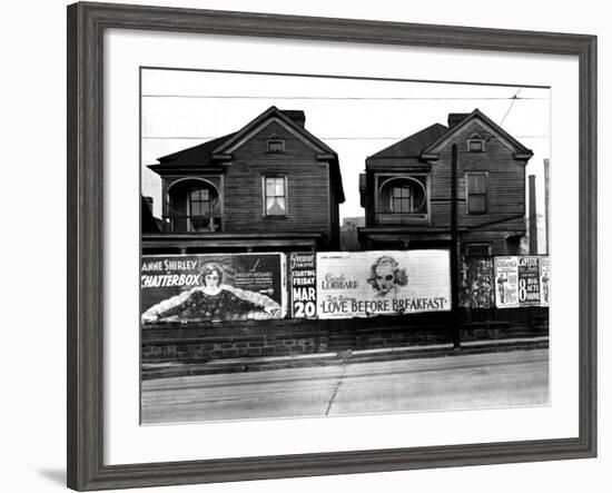 Houses, Atlanta, Georgia, 1936-Walker Evans-Framed Photo