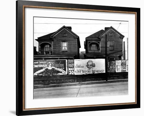 Houses, Atlanta, Georgia, 1936-Walker Evans-Framed Photo