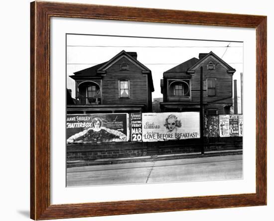 Houses, Atlanta, Georgia, 1936-Walker Evans-Framed Photo