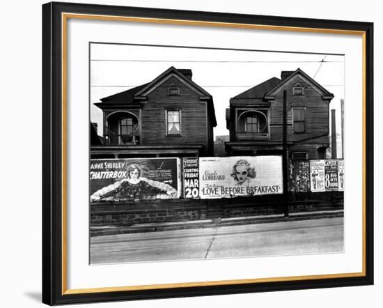 Houses, Atlanta, Georgia, 1936-Walker Evans-Framed Photo