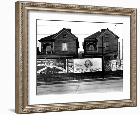 Houses, Atlanta, Georgia, 1936-Walker Evans-Framed Photo