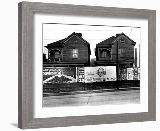 Houses, Atlanta, Georgia, 1936-Walker Evans-Framed Photo