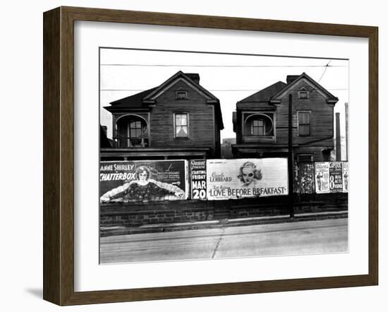 Houses, Atlanta, Georgia, 1936-Walker Evans-Framed Photo