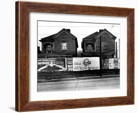 Houses, Atlanta, Georgia, 1936-Walker Evans-Framed Photo