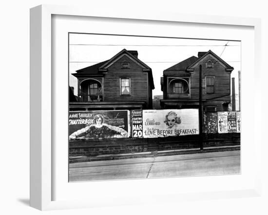 Houses, Atlanta, Georgia, 1936-Walker Evans-Framed Photo