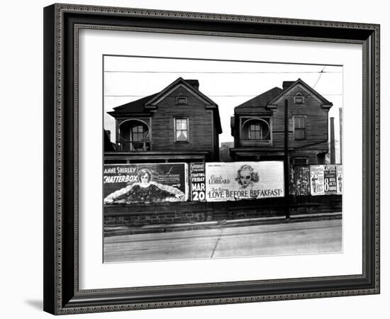 Houses, Atlanta, Georgia, 1936-Walker Evans-Framed Photo