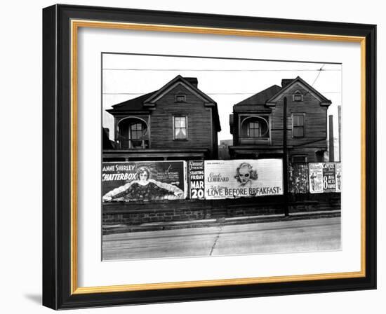 Houses, Atlanta, Georgia, 1936-Walker Evans-Framed Photo