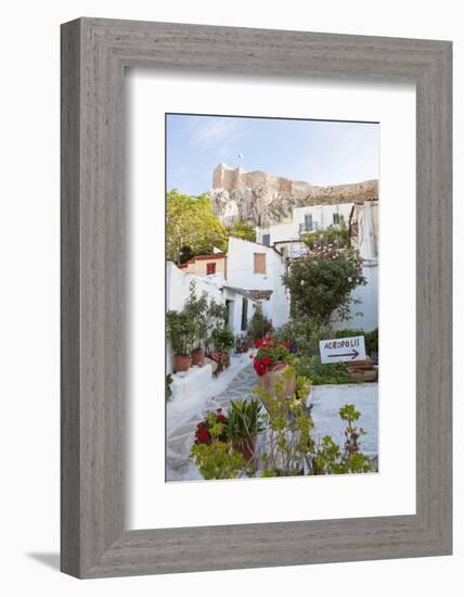 Houses Below Acropolis, Athens, Greece-Peter Adams-Framed Photographic Print