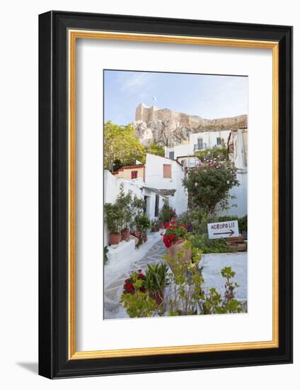 Houses Below Acropolis, Athens, Greece-Peter Adams-Framed Photographic Print