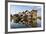 Houses Built on Stilts in the Village of Nampan on the Edge of Inle Lake-Lee Frost-Framed Photographic Print