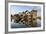 Houses Built on Stilts in the Village of Nampan on the Edge of Inle Lake-Lee Frost-Framed Photographic Print