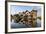 Houses Built on Stilts in the Village of Nampan on the Edge of Inle Lake-Lee Frost-Framed Photographic Print