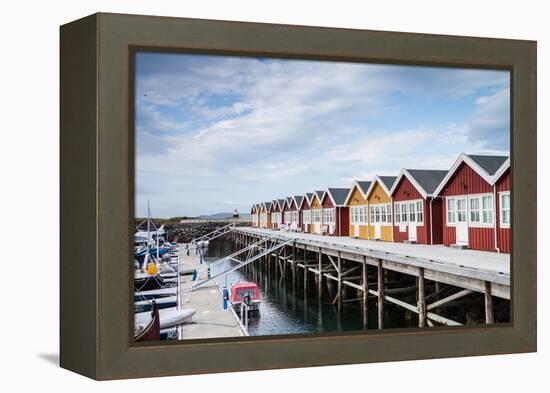 Houses for Boat Servicing in Northern Norway-Lamarinx-Framed Premier Image Canvas