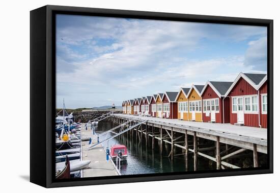 Houses for Boat Servicing in Northern Norway-Lamarinx-Framed Premier Image Canvas