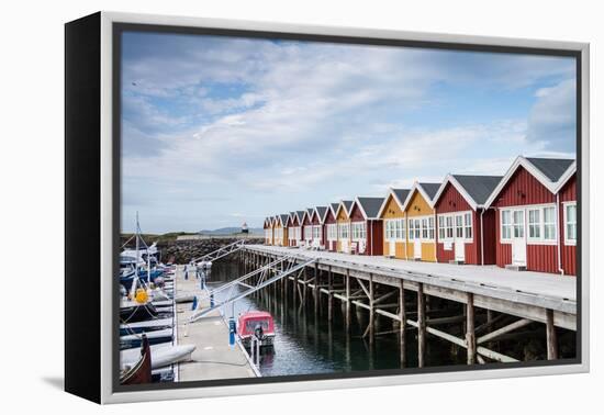 Houses for Boat Servicing in Northern Norway-Lamarinx-Framed Premier Image Canvas