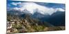 Houses in a Town on a Hill, Ghandruk, Annapurna Range, Himalayas, Nepal-null-Mounted Photographic Print
