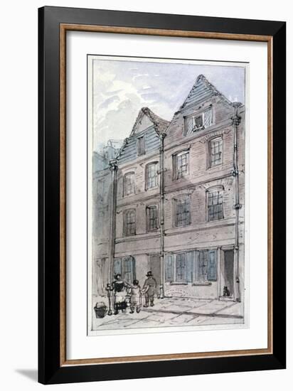 Houses in Blackhorse Alley, Fleet Street, City of London, 1850-James Findlay-Framed Giclee Print