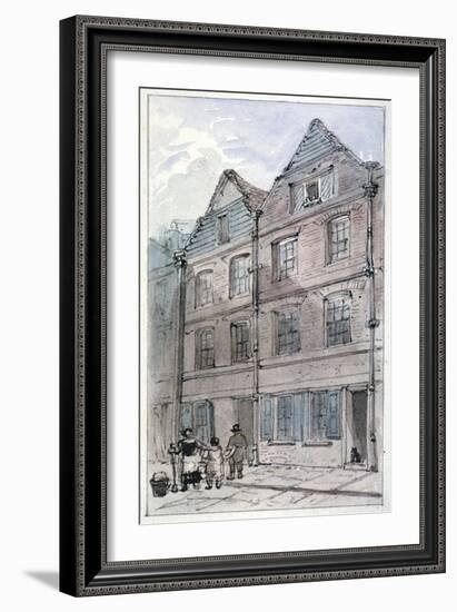 Houses in Blackhorse Alley, Fleet Street, City of London, 1850-James Findlay-Framed Giclee Print