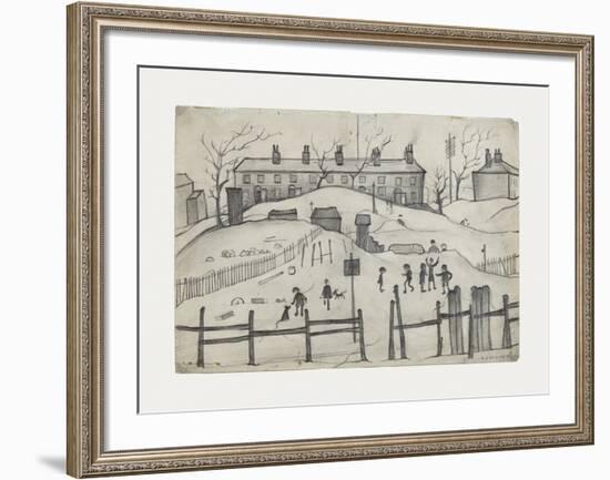 Houses In Broughton, 1937-Laurence Stephen Lowry-Framed Premium Giclee Print