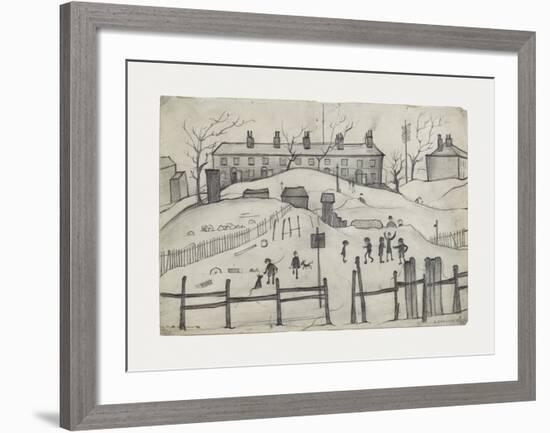 Houses In Broughton, 1937-Laurence Stephen Lowry-Framed Premium Giclee Print