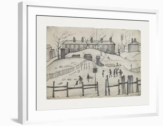 Houses In Broughton, 1937-Laurence Stephen Lowry-Framed Premium Giclee Print