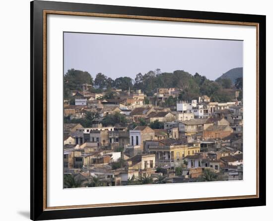 Houses in City Centre, Santiago De Cuba, Cuba, West Indies, Central America-Tony Waltham-Framed Photographic Print