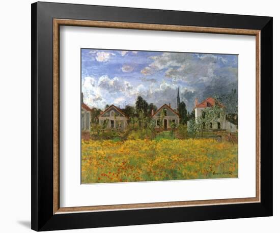 Houses in Countryside, 1873-Claude Monet-Framed Giclee Print