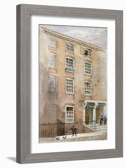 Houses in Crane Court, Near Fleet Street, City of London, 1840-James Findlay-Framed Giclee Print