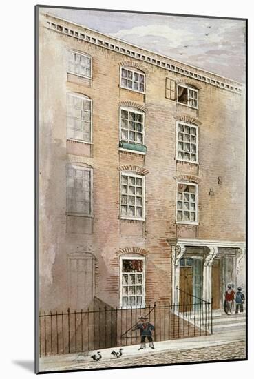 Houses in Crane Court, Near Fleet Street, City of London, 1840-James Findlay-Mounted Giclee Print