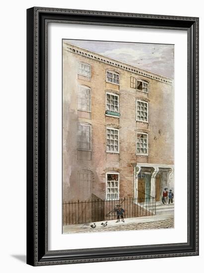 Houses in Crane Court, Near Fleet Street, City of London, 1840-James Findlay-Framed Giclee Print