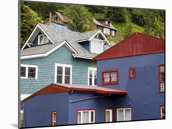 Houses in Juneau, Southeast Alaska, USA-Richard Cummins-Mounted Photographic Print