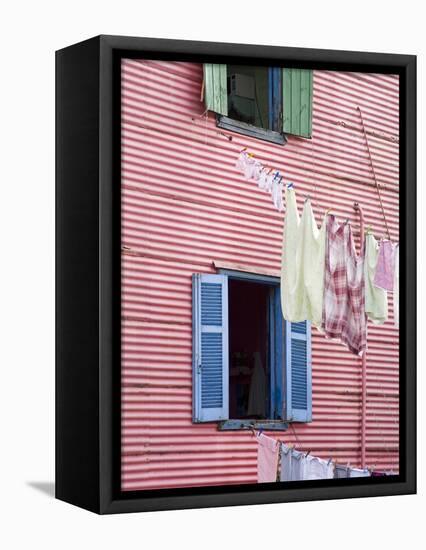 Houses in La Boca District, Buenos Aires City, Argentina, South America-Richard Cummins-Framed Premier Image Canvas