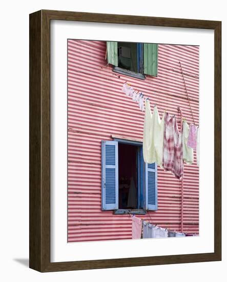 Houses in La Boca District, Buenos Aires City, Argentina, South America-Richard Cummins-Framed Photographic Print