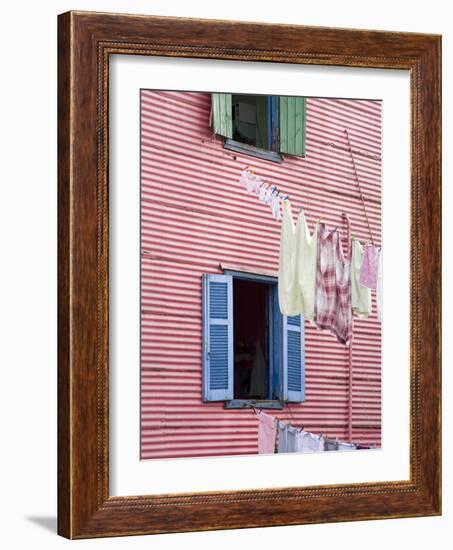 Houses in La Boca District, Buenos Aires City, Argentina, South America-Richard Cummins-Framed Photographic Print