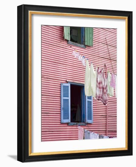 Houses in La Boca District, Buenos Aires City, Argentina, South America-Richard Cummins-Framed Photographic Print