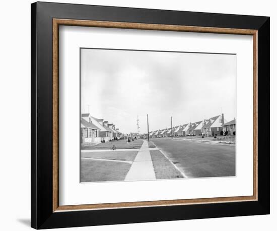 Houses in Levittown, Long Island-null-Framed Photographic Print